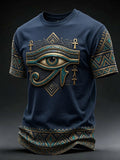 Men’s Art Printed Ancient Egyptian Civilization Leisure T-Shirt