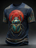 Men’s Art Printed Ancient Egyptian Civilization Leisure T-Shirt