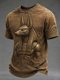 Men’s Art Printed Ancient Egyptian Civilization Leisure T-Shirt