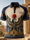 Men's Egyptian Civilization Art Print Polo Shirt