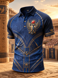Men's Egyptian Civilization Art Print Polo Shirt
