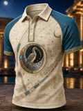 Men's Egyptian Civilization Art Print Polo Shirt