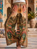 Women's Egyptian Civilization Comfortable High Stretch Flared Pants