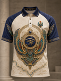 Men's Egyptian Civilization Art Print Polo Shirt