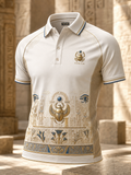 Men's Egyptian Civilization Art Print Polo Shirt