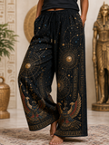 Women's Egyptian Civilization Comfortable High Stretch Flared Pants