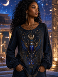 Women's Egyptian Civilization Cotton-Linen Shirt