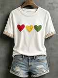 Women's Reggae Inspired Heart T-Shirt