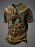 Men’s Ancient Egyptian Civilization Printed Casual T-Shirt