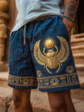 Men’s Ancient Egyptian Civilization Printed Casual Shorts