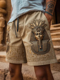 Men’s Ancient Egyptian Civilization Printed Casual Shorts