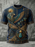 Men’s Ancient Egyptian Civilization Printed Casual T-Shirt