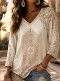 Women's Egyptian Islam Linen Short-Sleeved T-Shirt