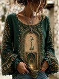Women's Egyptian Islam Cotton-Linen Shirt
