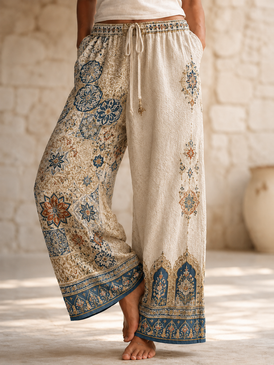 Women's Egyptian Islam Comfortable High Stretch Flared Pants