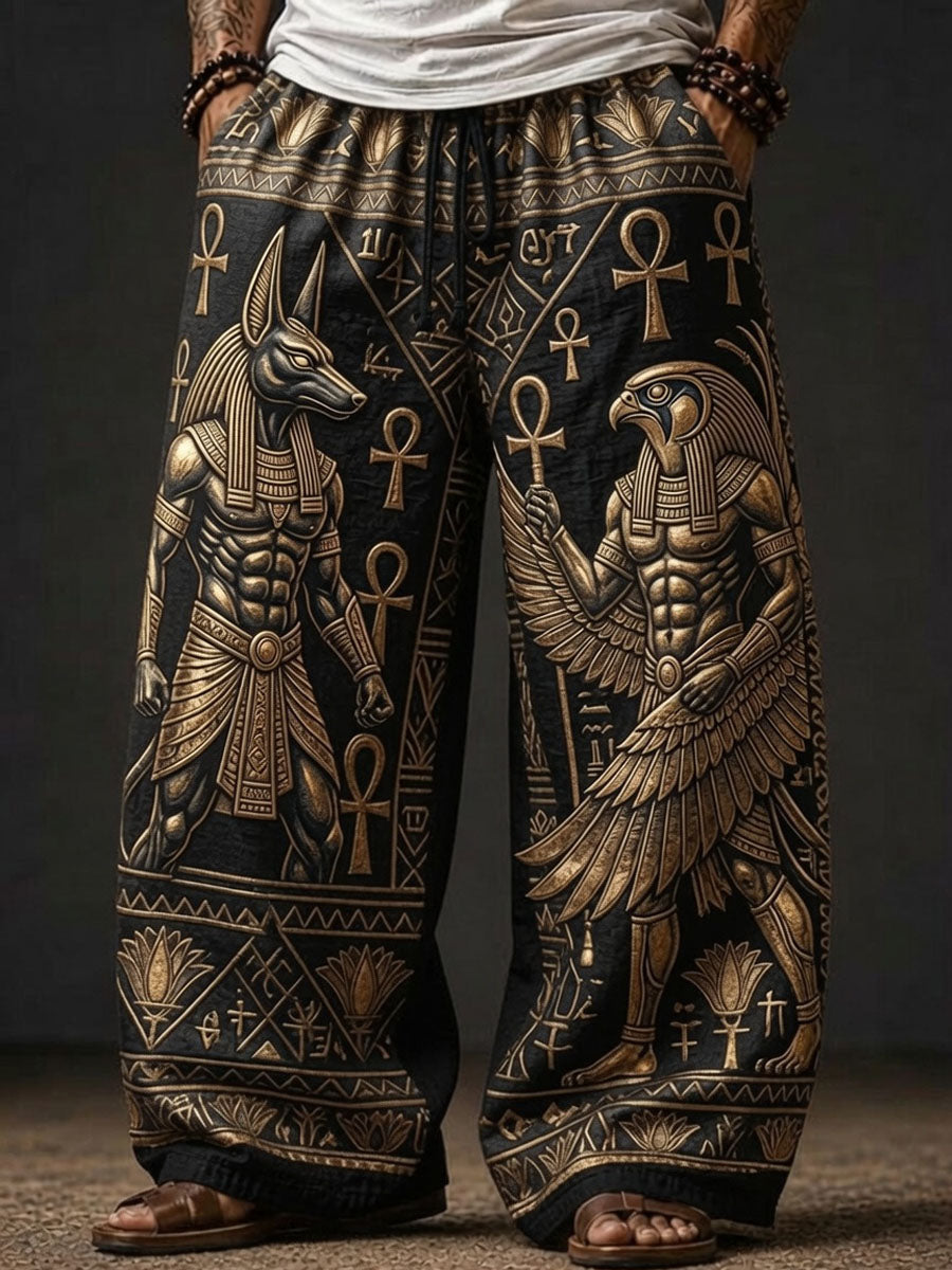 Men’s Ancient Egyptian Civilization Printed Long Pants