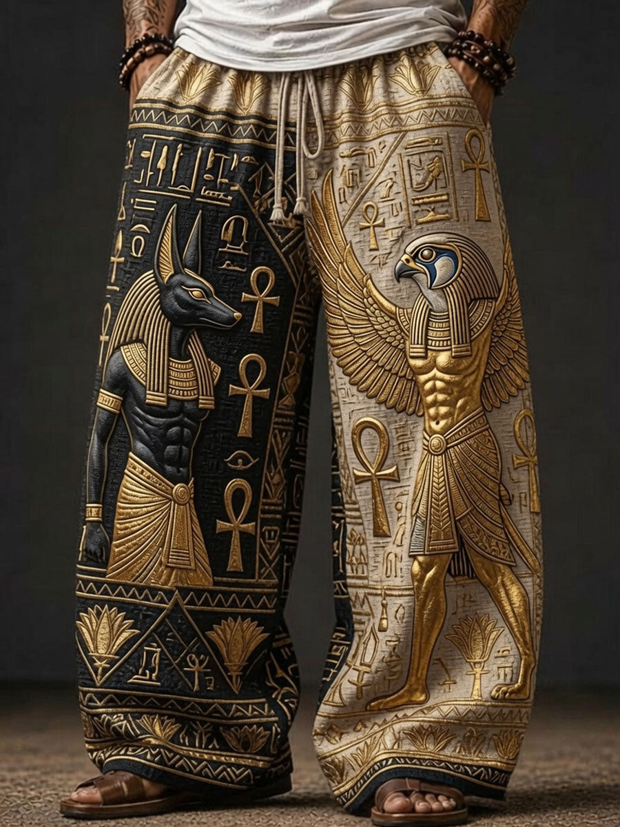 Men’s Ancient Egyptian Civilization Printed Long Pants