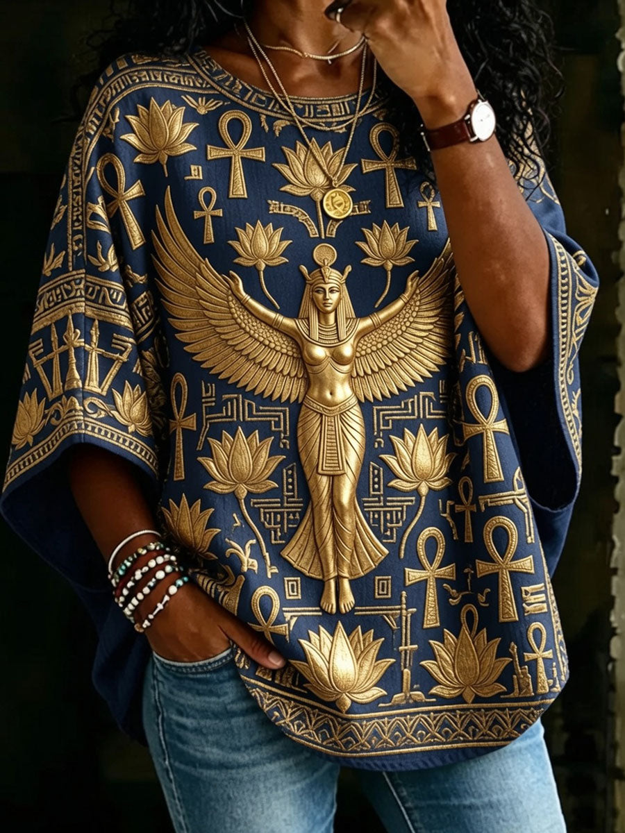 Women's Art of Ancient Egyptian Civilization Print Top
