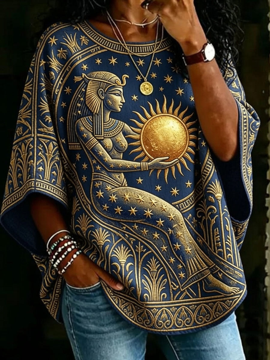 Women's Art of Ancient Egyptian Civilization Print Top