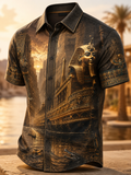 Men's Egyptian Civilization Short-Sleeved Shirt