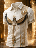 Men's Egyptian Civilization Art Print Polo Shirt
