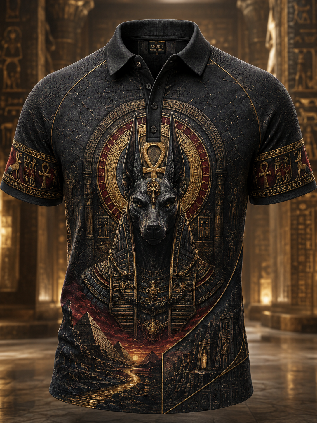 Men's Egyptian Civilization Art Polo Shirt