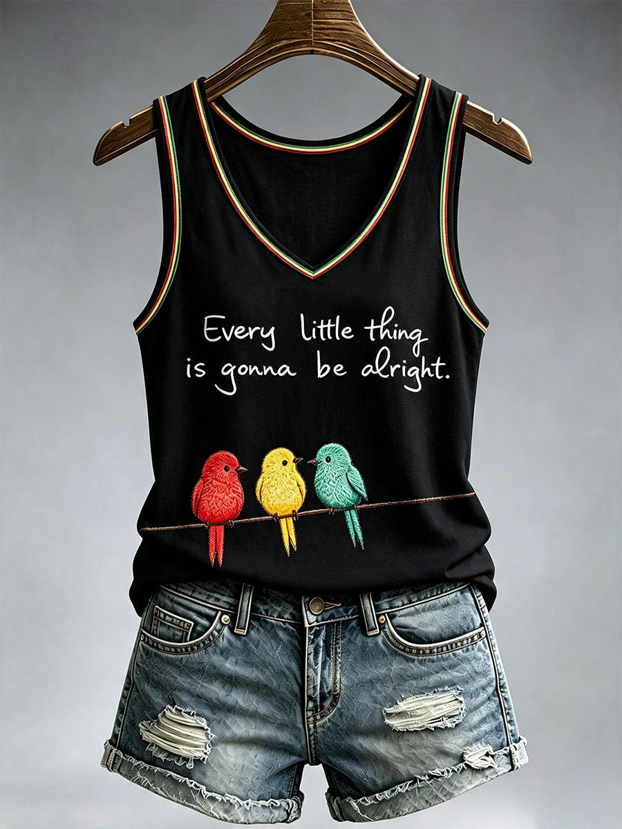 Women's Every Little Thing Is Gonna Be Alright Tank Top