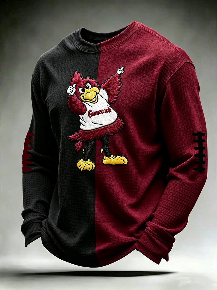 Men'S Football Enthusiast Sports Waffle Top