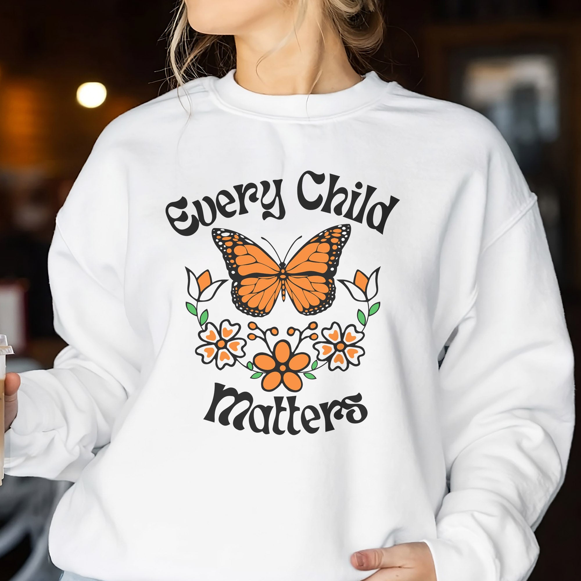 Every Child Matters Native Orange Butterfly Native American Unisex T-shirt/Hoodie/Sweatshirt