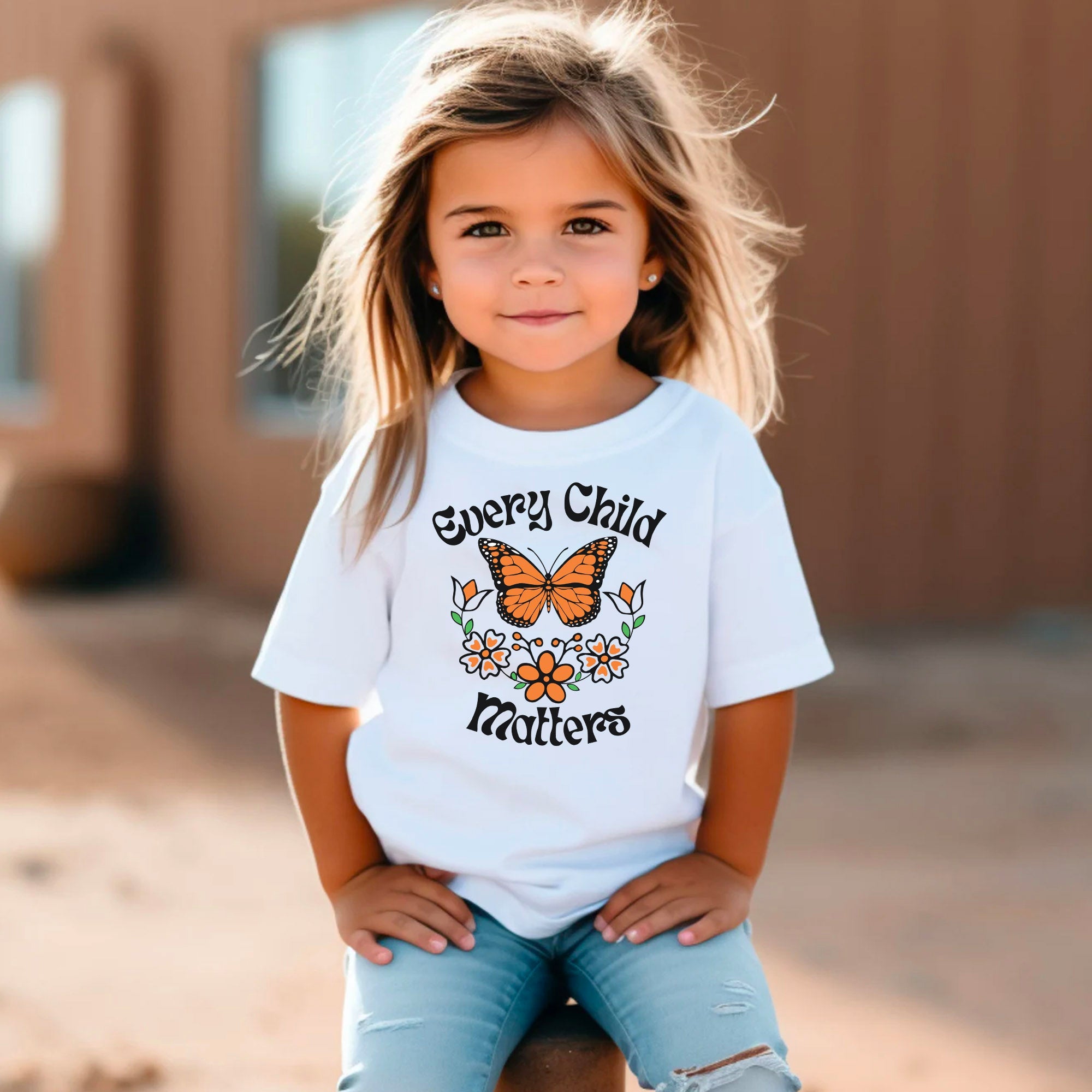 Every Child Matters Native Orange Butterfly Native American Unisex T-shirt/Hoodie/Sweatshirt