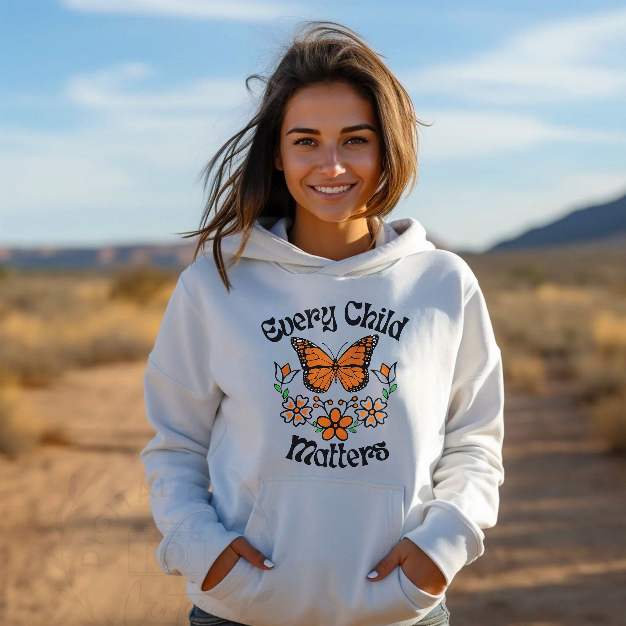 Every Child Matters Native Orange Butterfly Native American Unisex T-shirt/Hoodie/Sweatshirt