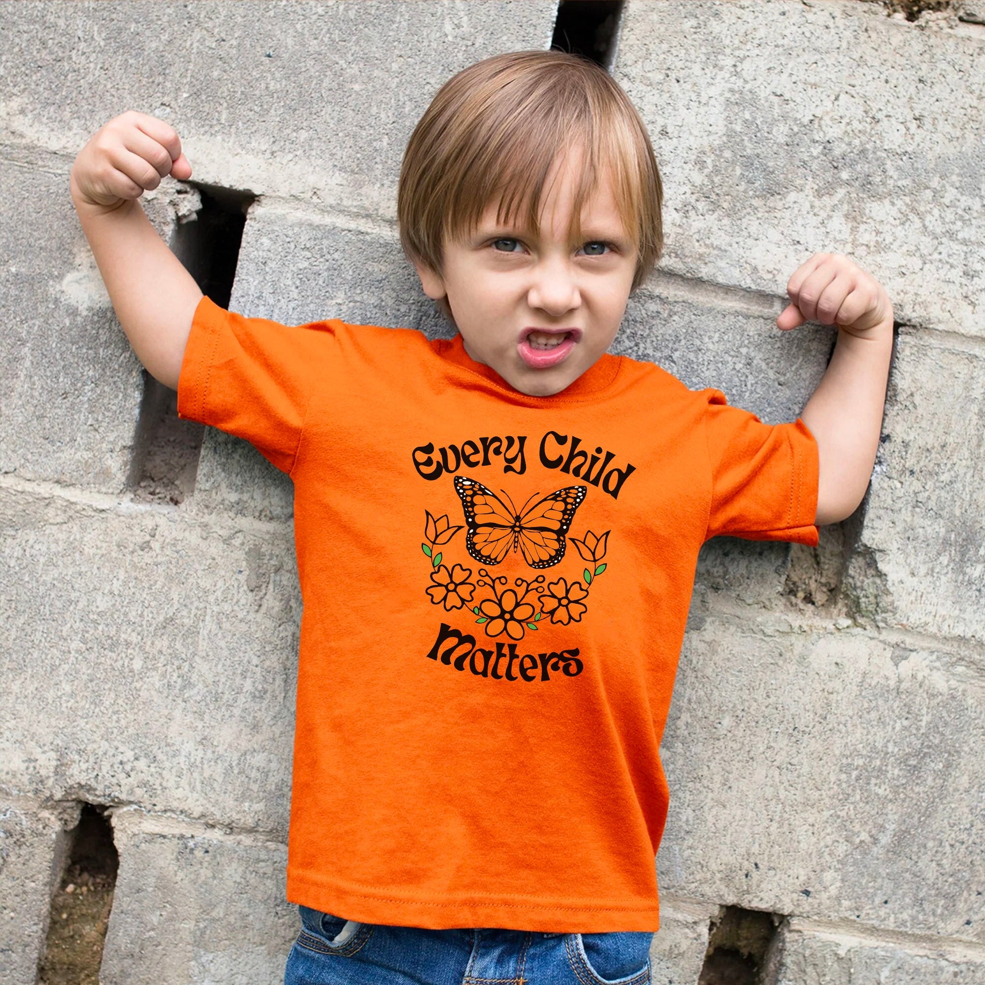 Every Child Matters Native Orange Butterfly Native American Unisex T-shirt/Hoodie/Sweatshirt