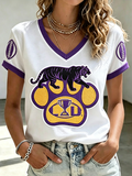 Women'S Football Print Short-Sleeve T-Shirt