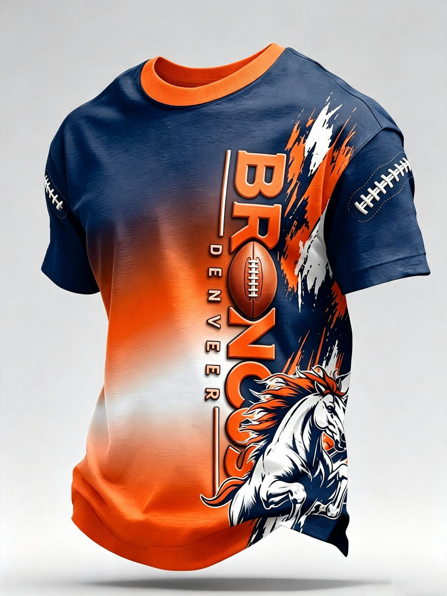 Men's Football Game Print Casual T-Shirt