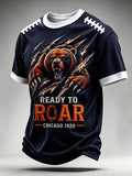 Men'S Football Print Waffle T-Shirt