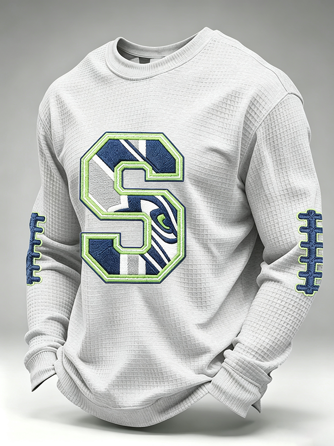 Men'S Retro Football Waffle T-Shirt