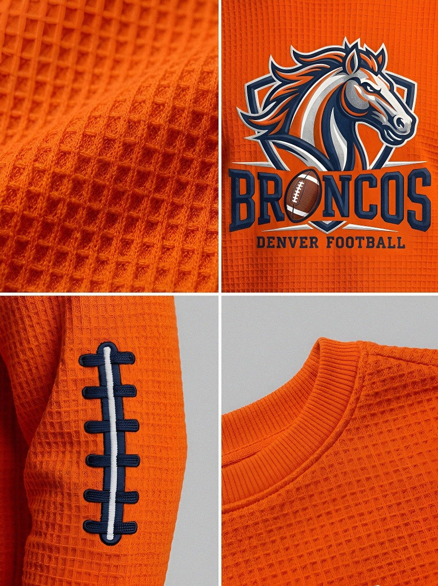 Men's Denver Broncos Football Logo Printed T-shirt