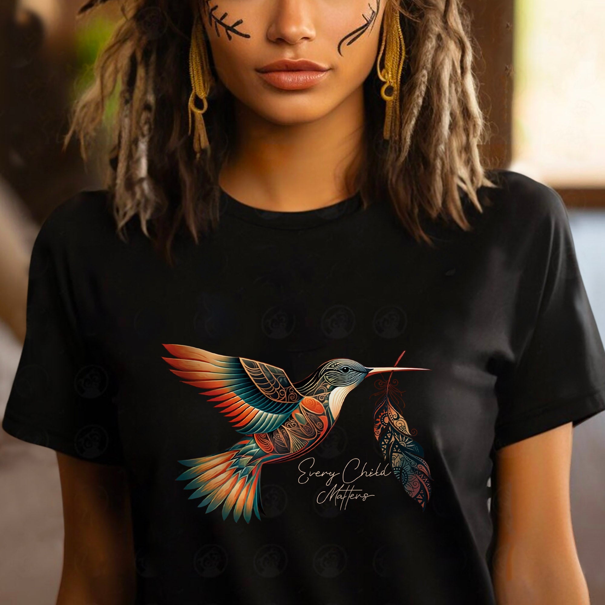Every Child Matters Hummingbird Feather Native American Unisex T-shirt/Hoodie/Sweatshirt