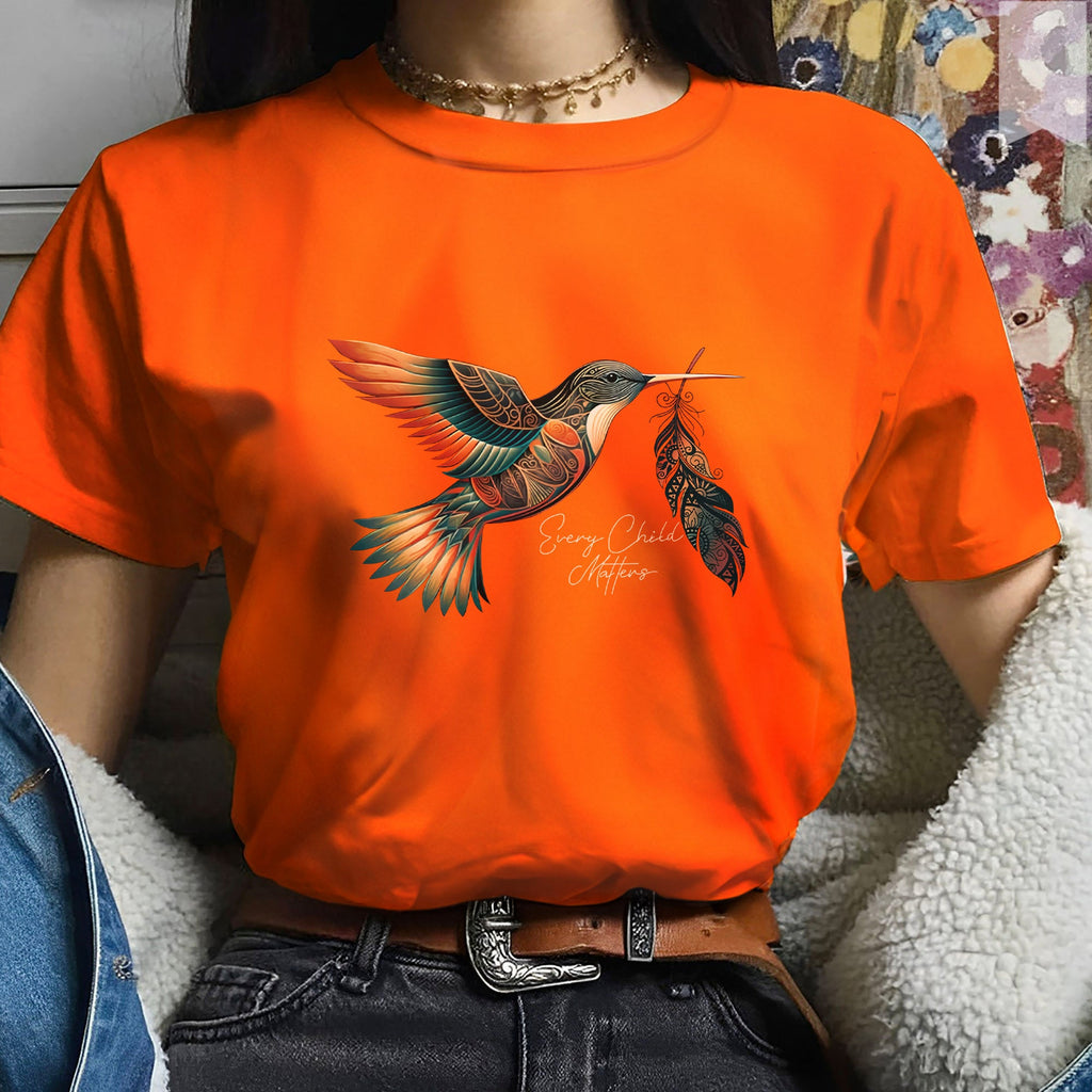 Every Child Matters Hummingbird Feather Native American Unisex T-shirt/Hoodie/Sweatshirt