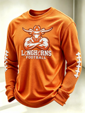 Men's American football long sleeved T-shirt