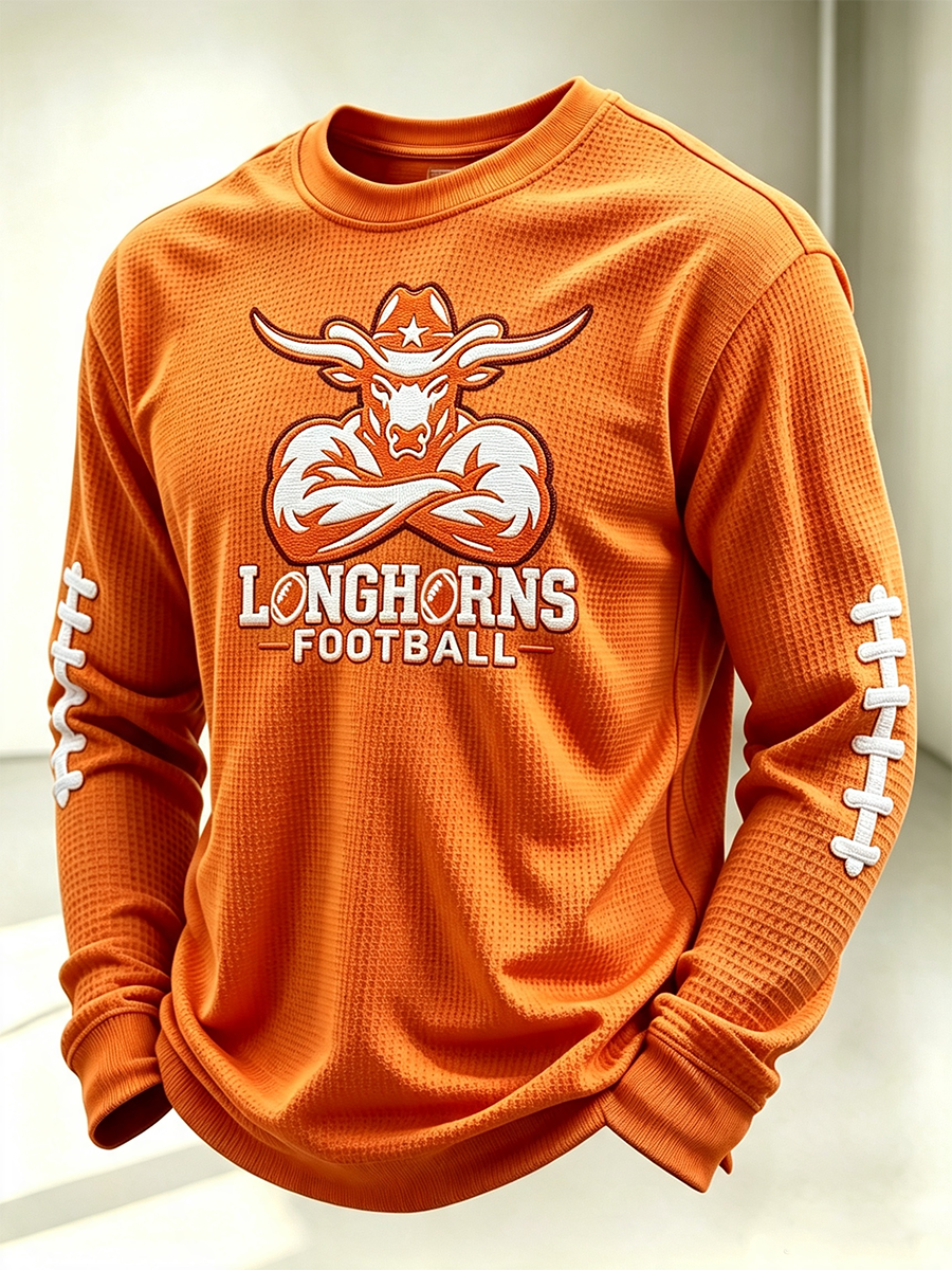 Men's American football long sleeved T-shirt