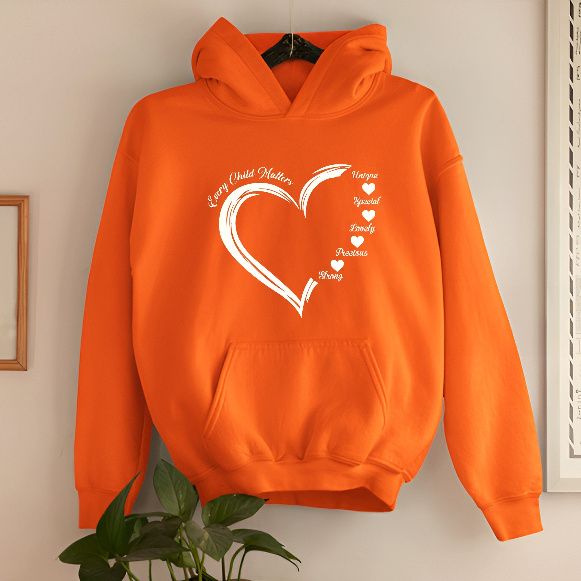 Every Child Matters White Heart Native American Unisex T-shirt/Hoodie/Sweatshirt