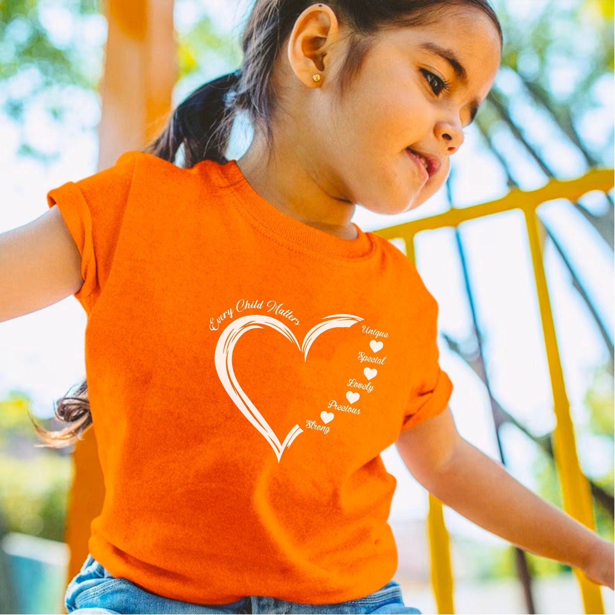 Every Child Matters White Heart Native American Unisex T-shirt/Hoodie/Sweatshirt