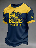 Men's Football Pattern Waffle T-Shirt