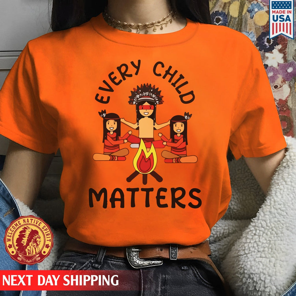 Every Child Matters Indigenous Awareness Children Together Orange Shirt Day Unisex T-shirt/Hoodie/Sweatshirt
