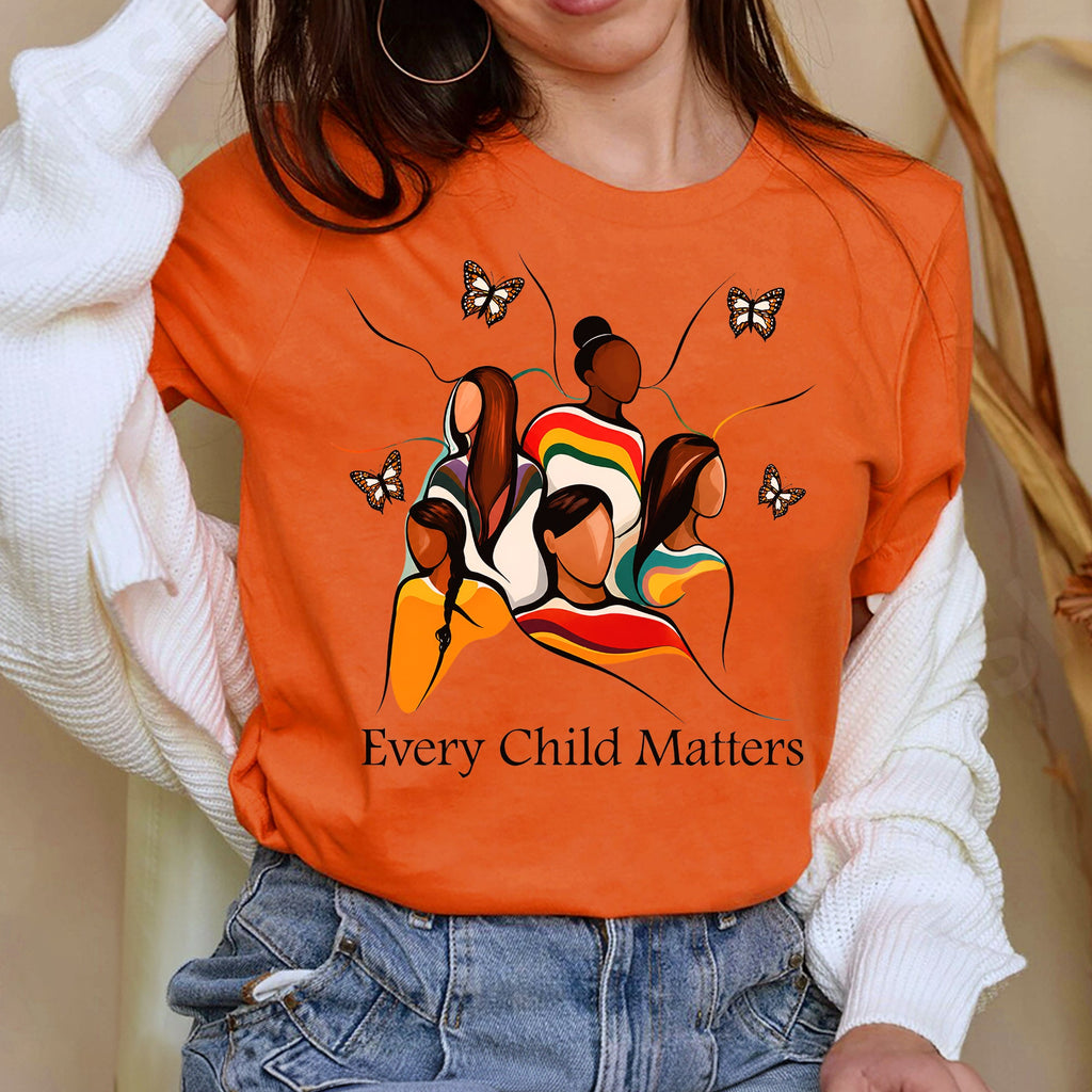 The Circle Remembers Every Child - Indigenous Children & Butterfly Remembrance Unisex T-shirt/Hoodie/Sweatshirt