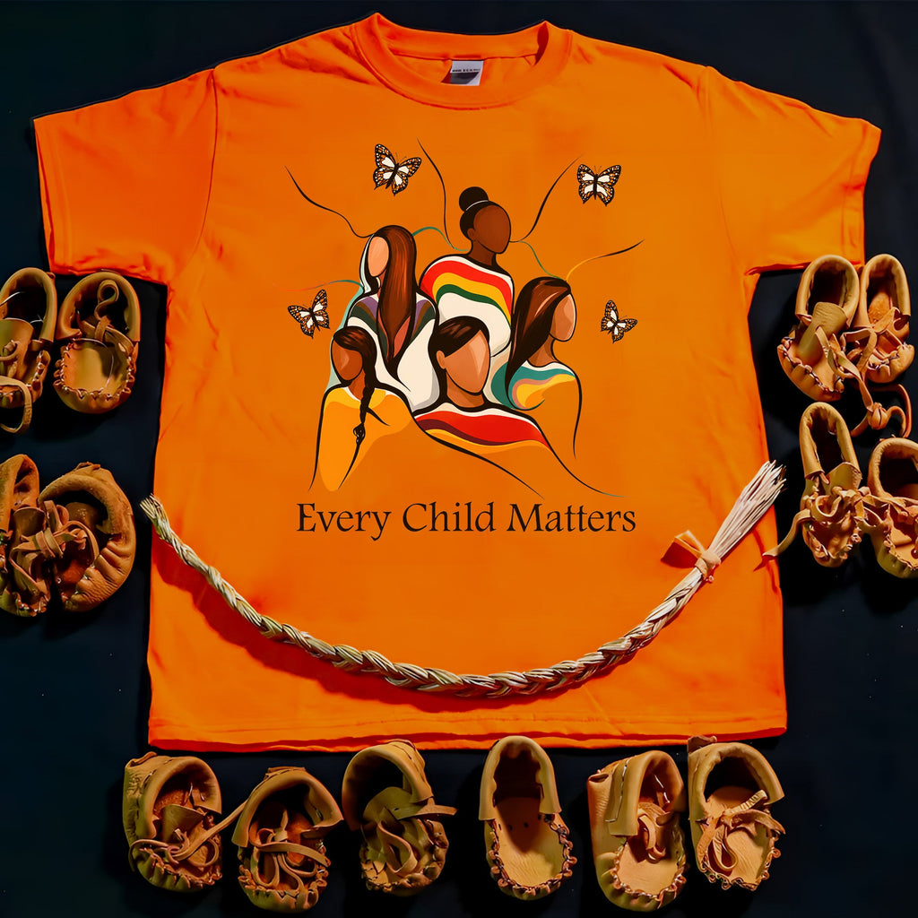 The Circle Remembers Every Child - Indigenous Children & Butterfly Remembrance Unisex T-shirt/Hoodie/Sweatshirt