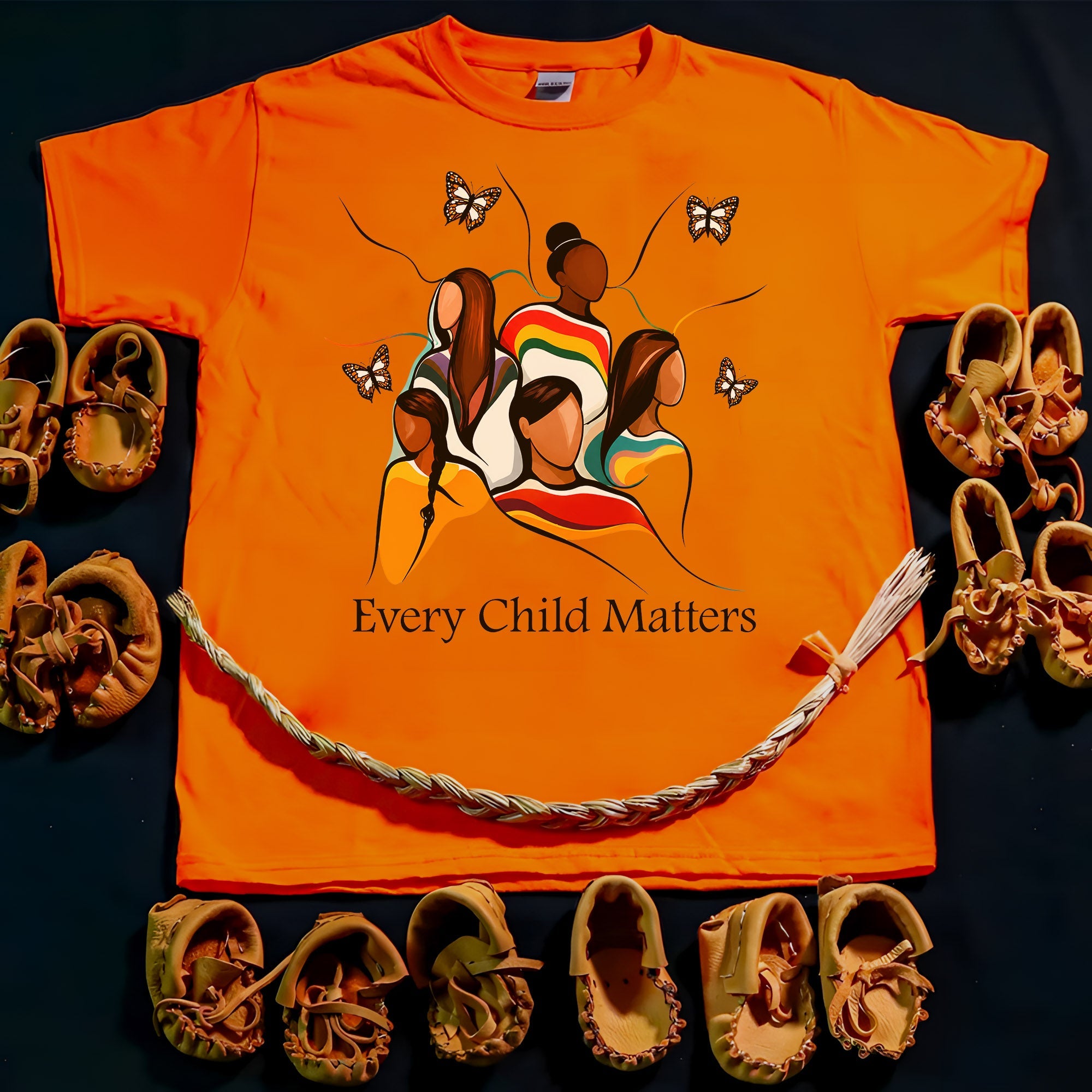 The Circle Remembers Every Child - Indigenous Children & Butterfly Remembrance Unisex T-shirt/Hoodie/Sweatshirt