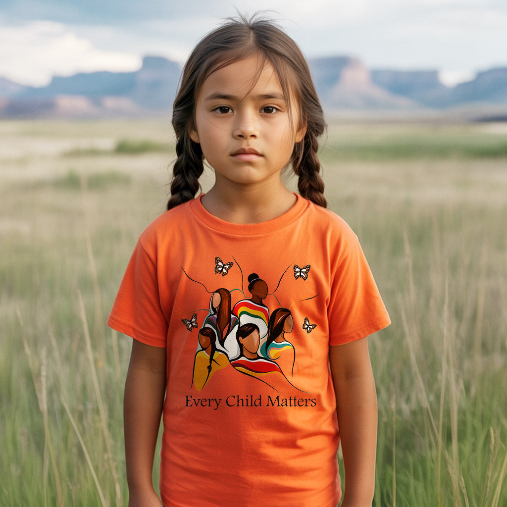 The Circle Remembers Every Child - Indigenous Children & Butterfly Remembrance Unisex T-shirt/Hoodie/Sweatshirt