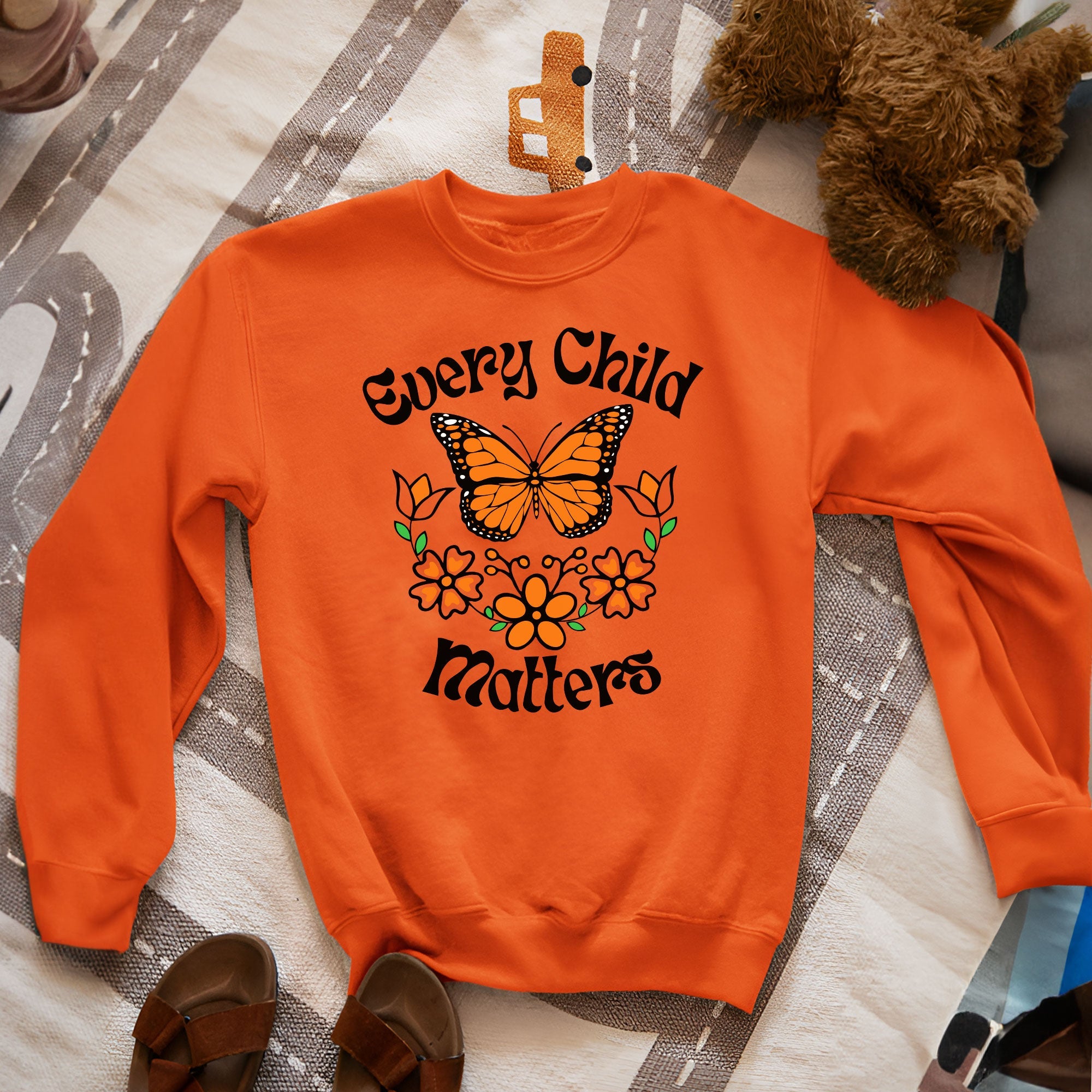 Every Child Matters Native Orange Butterfly Native American Unisex T-shirt/Hoodie/Sweatshirt